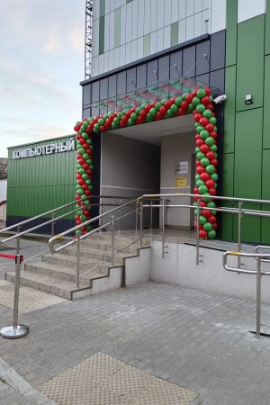 Оформление шарами на открытие