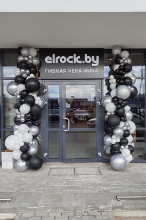 Украшение шарами магазина